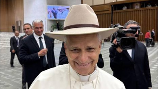 Papal cowboy hat